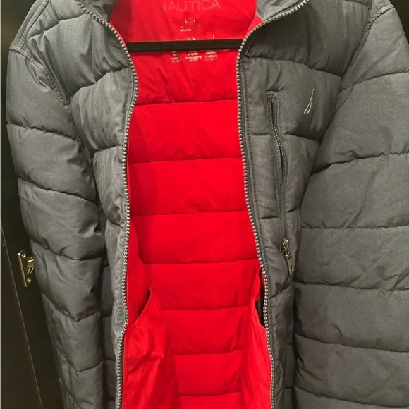 Nautica Men's Gray Puffer Jacket - Picture 5 of 5